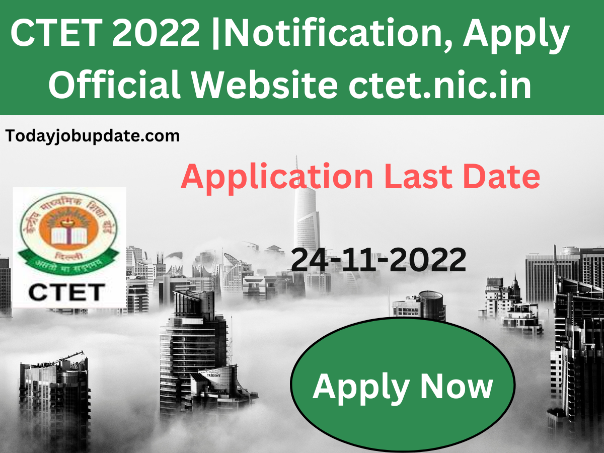 CTET 2022 Notification, Apply