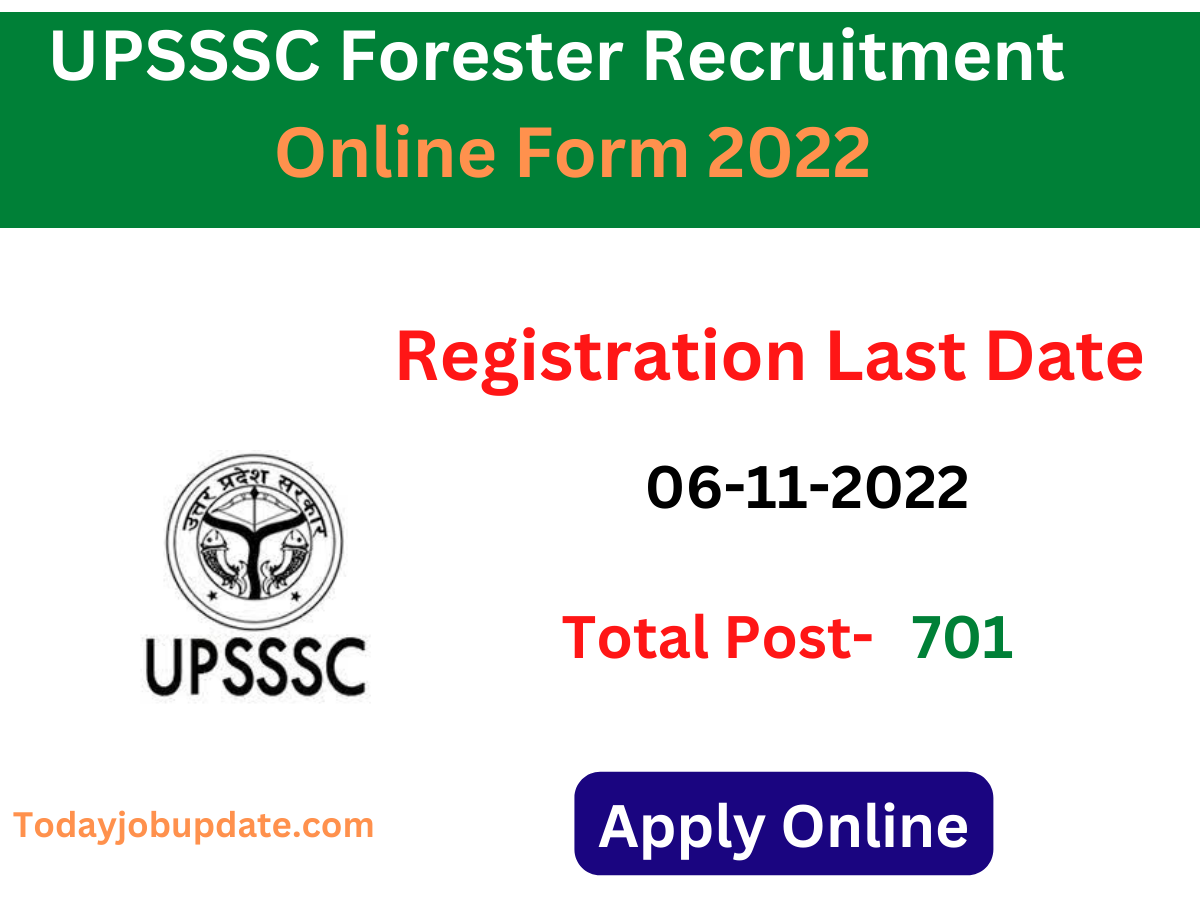 UPSSSC Forester Recruitment Online Form 2022