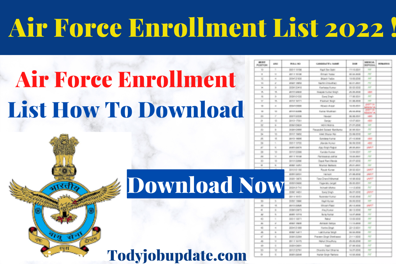 Air Force Enrollment List 2022 !