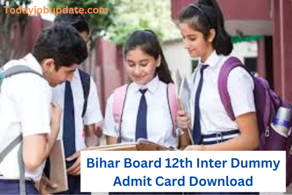 Bihar Board 12th Inter Dummy Admit Card Download