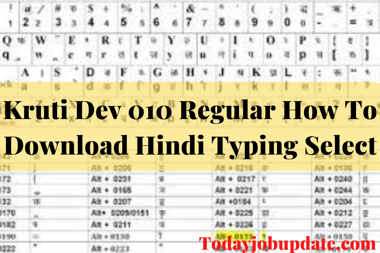 hindi typing kruti dev download