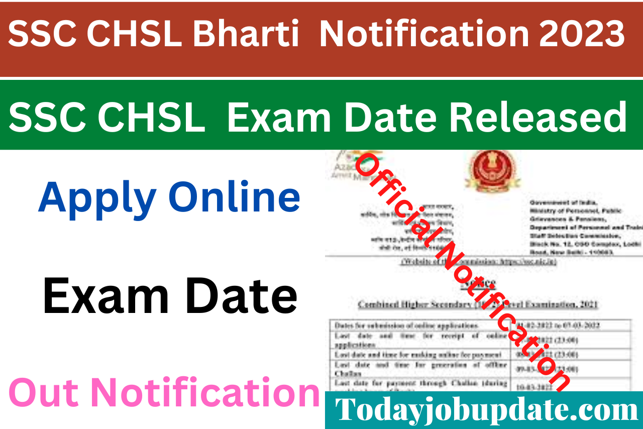 SSC CHSL Bharti Notification 2023