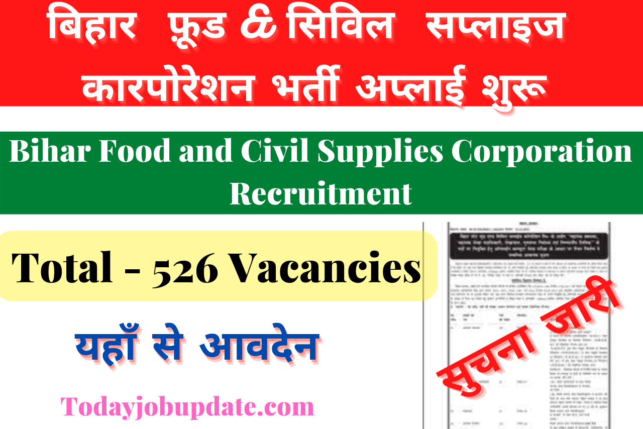 Bihar Food and Civil Supplies Corporation Recruitment