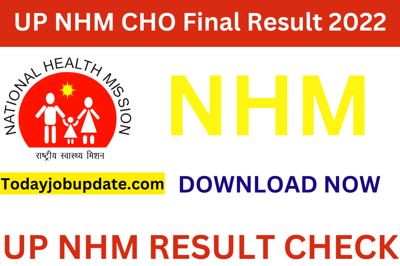 UP NHM CHO Final Result 2022