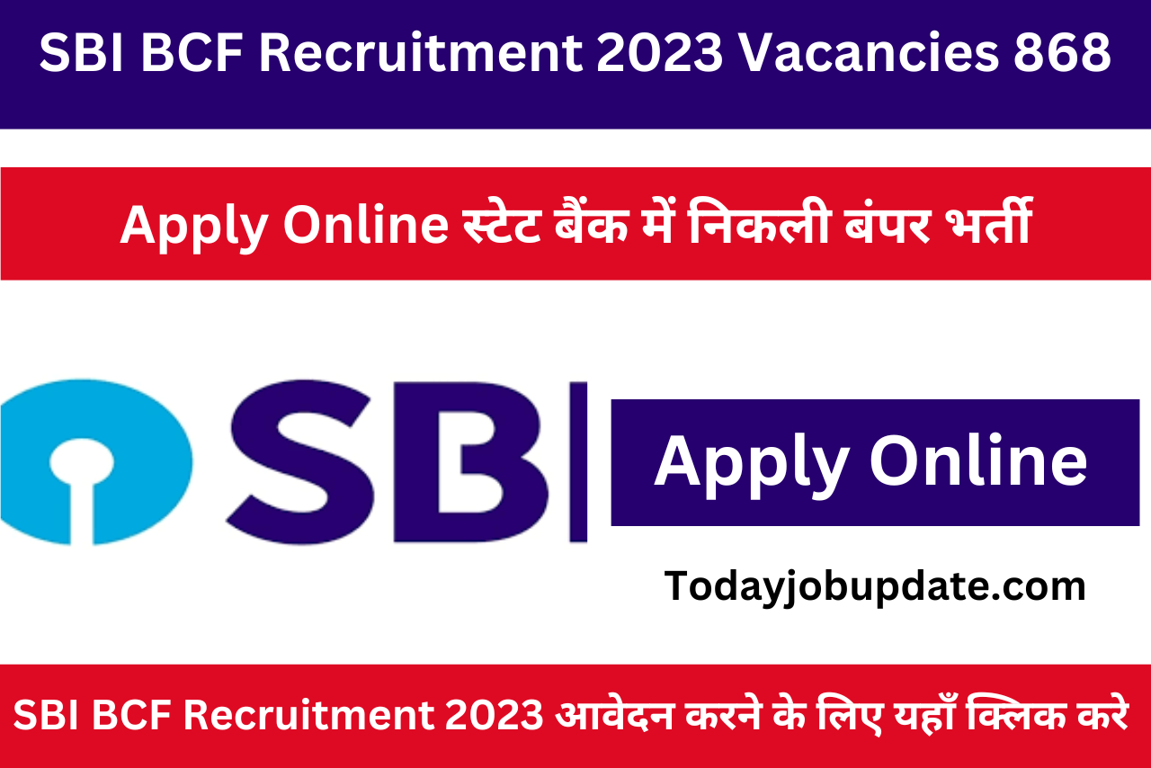 SBI BCF Recruitment 2023