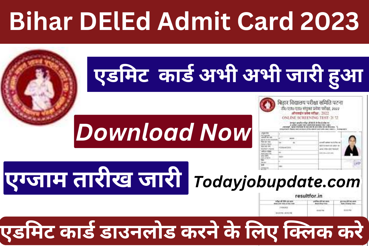 Bihar DElEd Admit Card 2023